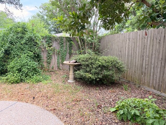 Garden bed before landscaping, Stephenville TX