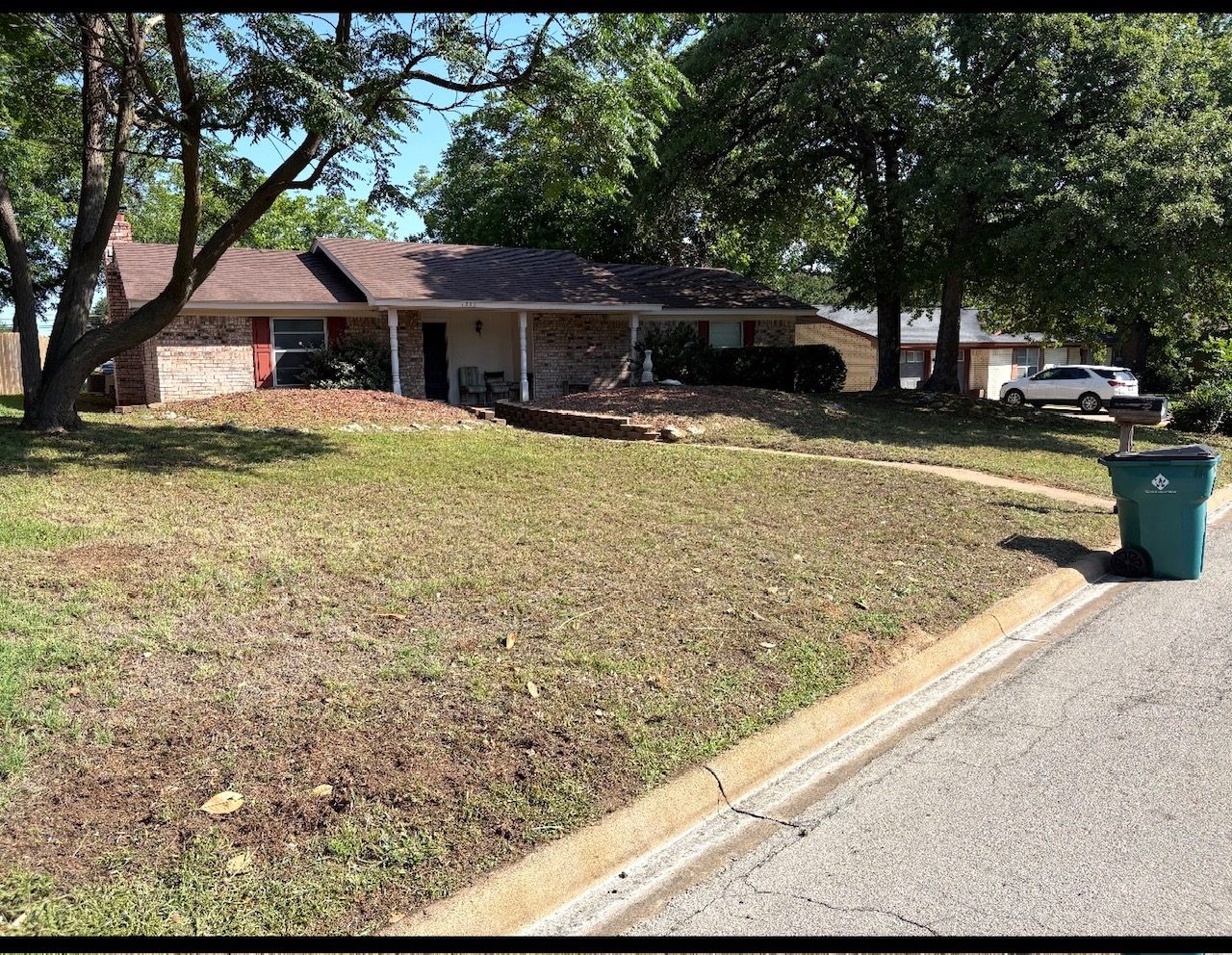 Lawn after mowing service